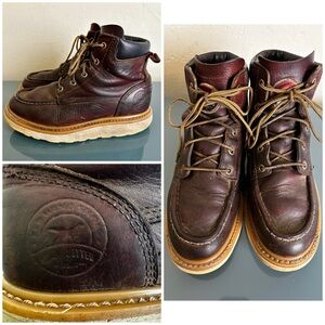 VTG Very Worn Irish Setter Ashby Brown Work Boot Moc Toe Soft Men’s Sz 7 D 83605